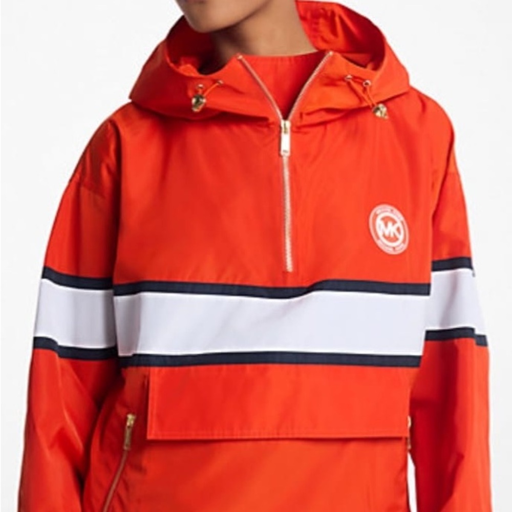 Michael Kors Kids' Orange Half-Zip Raincoat